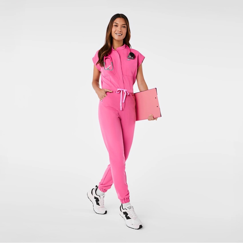 Figs Pink Women's Jumpsuit petite xxs